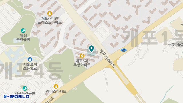 강남고운재가노인복지센터 위치 지도