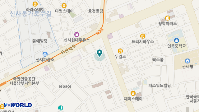 강남효원재가복지센터 위치 지도