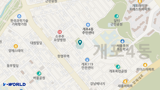 강남동산 재가노인복지센터 위치 지도
