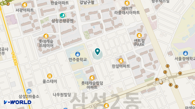 시니어학교 강남삼성 데이케어센터 위치 지도