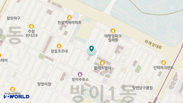 송파한국노인복지센터 위치 지도