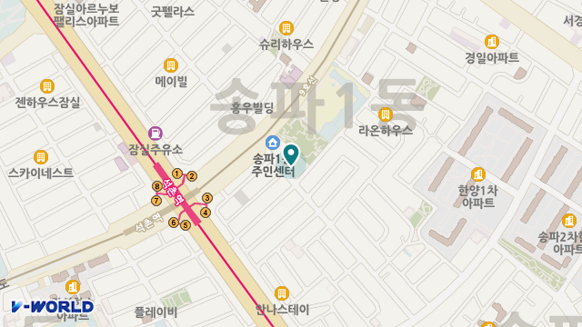 희나리데이케어센터 위치 지도