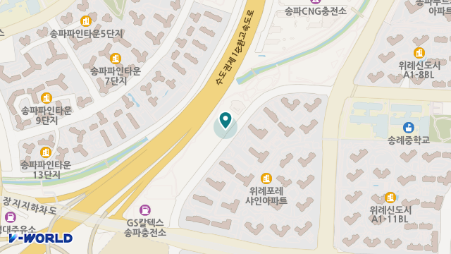 "(A)" 위례행복케어방문요양 송파점 위치 지도