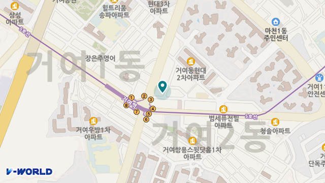 한울재가복지센터 위치 지도