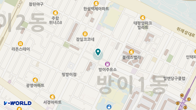 한양 방문 요양센터 위치 지도