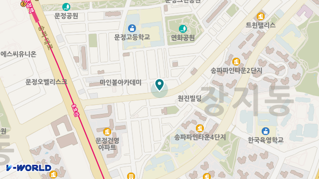 송파행복데이케어센터 위치 지도
