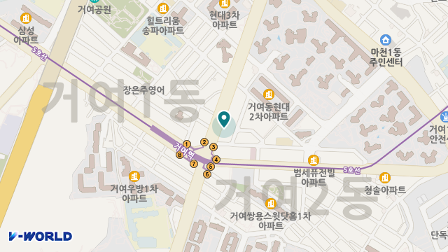 송파365데이케어센터 위치 지도
