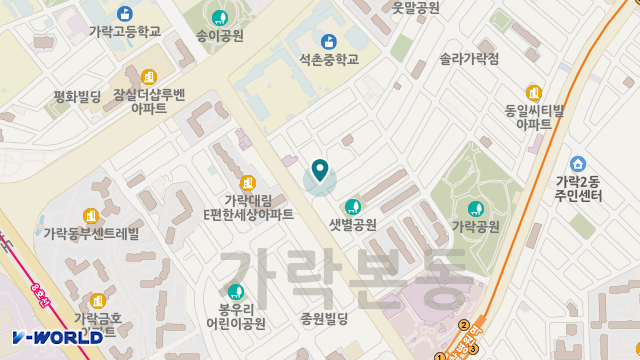송파한사랑재가센터 위치 지도