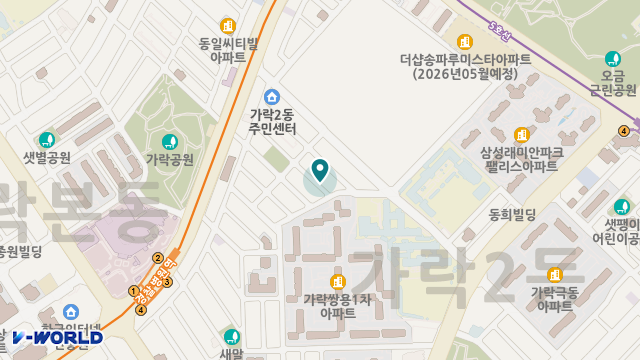 행복재가노인복지센터 위치 지도