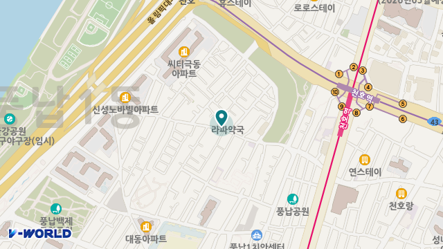 훼미리방문요양센터 위치 지도