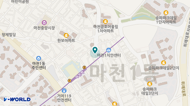 다원재가복지센터 위치 지도