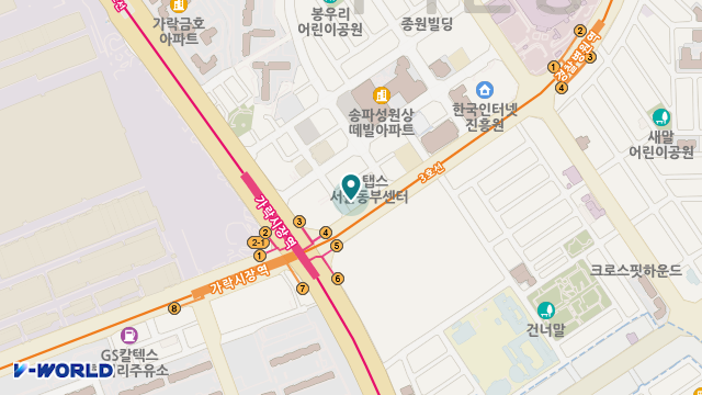 백세로방문간호 위치 지도