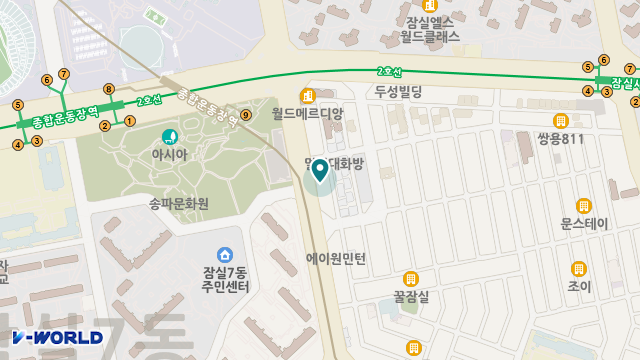 송파나눔방문요양 위치 지도