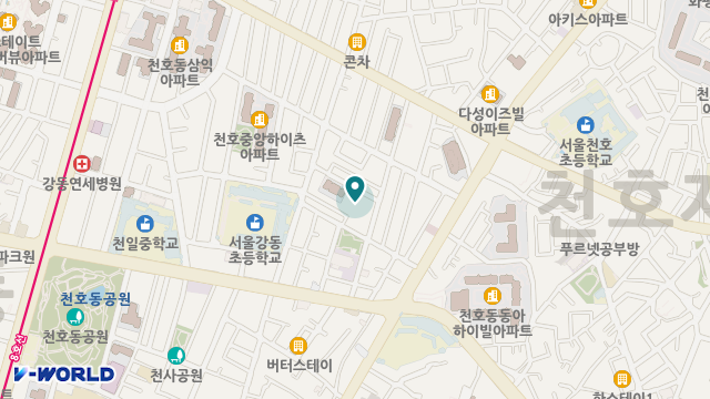 강동구립 해공데이케어센터 위치 지도