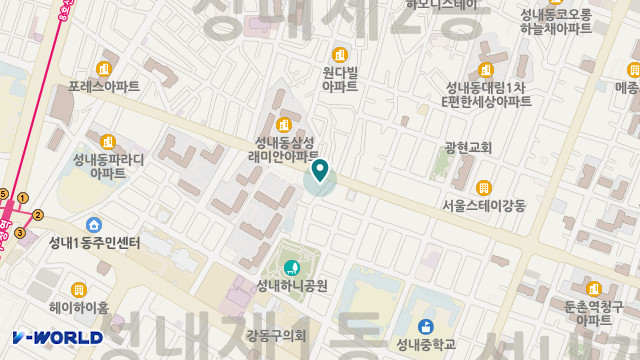 성내데이케어센터 위치 지도