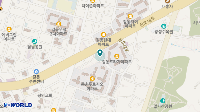 굿하트강동 재가복지센터 위치 지도