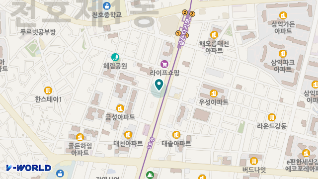 시니어학교 강동천호 주간보호센터 위치 지도