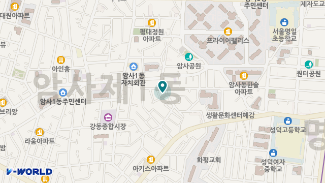 강동 늘푸른 방문요양센터 위치 지도