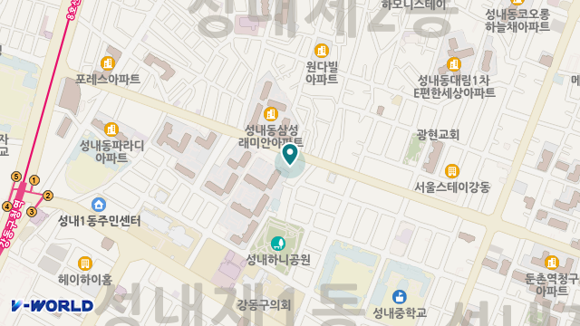 강동어르신가정돌봄센터 위치 지도