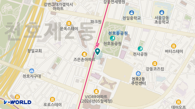 (A+)하모니 주야간보호센터(천호점) 위치 지도