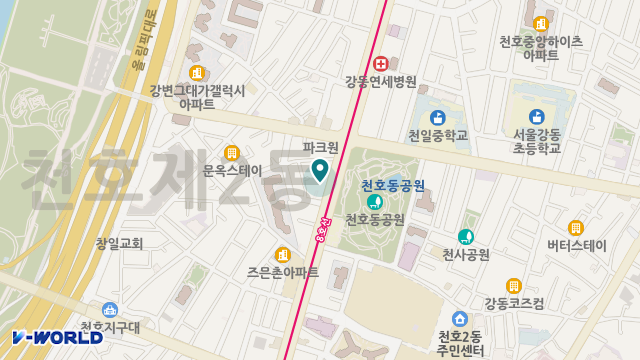 서울강동 데이케어센터 위치 지도