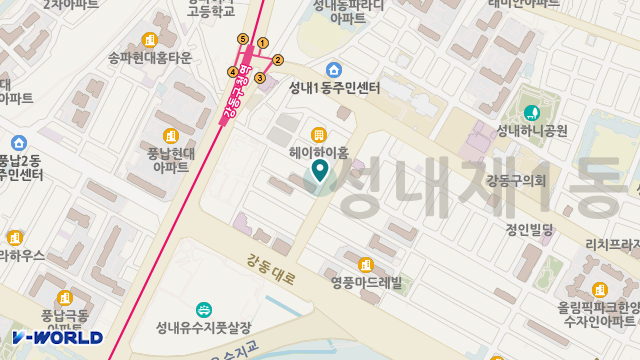 ㈜케어링 방문요양센터 서울 강동점 위치 지도