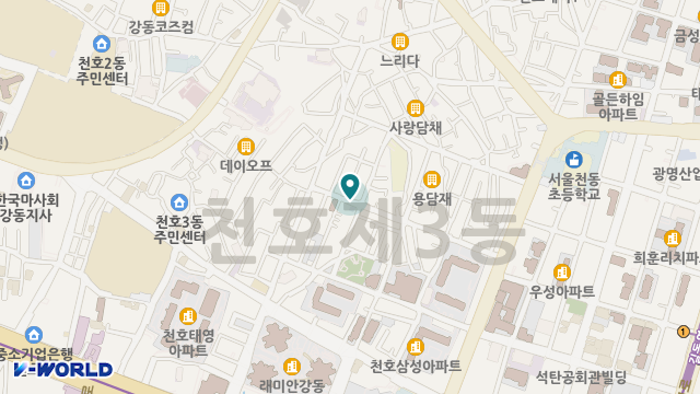 청담원 강동누리 재가복지센터 위치 지도
