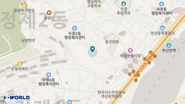 부경재가복지센터 위치 지도
