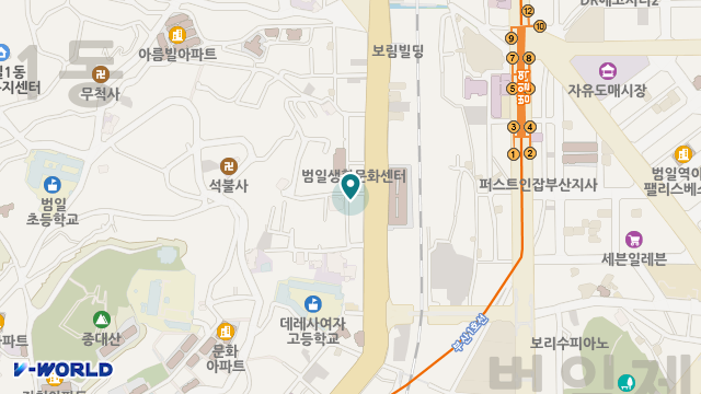 행복노인복지센터 위치 지도