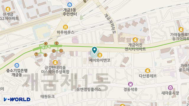 (주)가족사랑실버복지센터 위치 지도