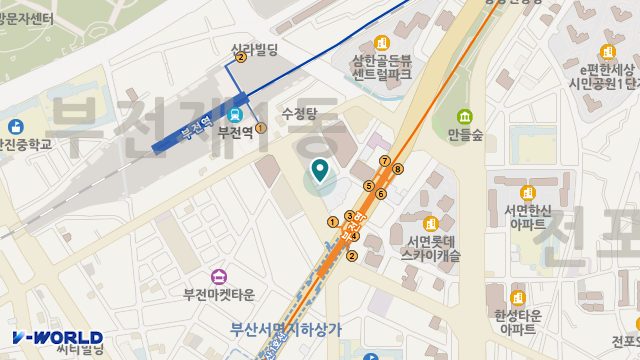 한사랑재가복지센터 위치 지도