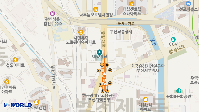 부산실버케어요양센터 위치 지도