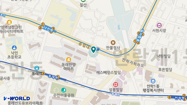365재가복지센터 위치 지도