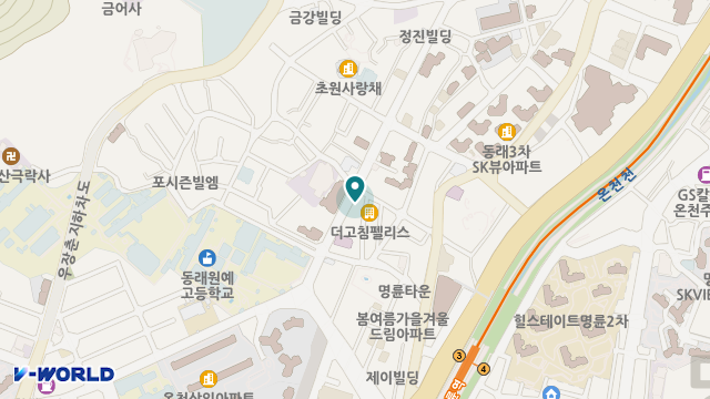 손잡이 복지센터 위치 지도