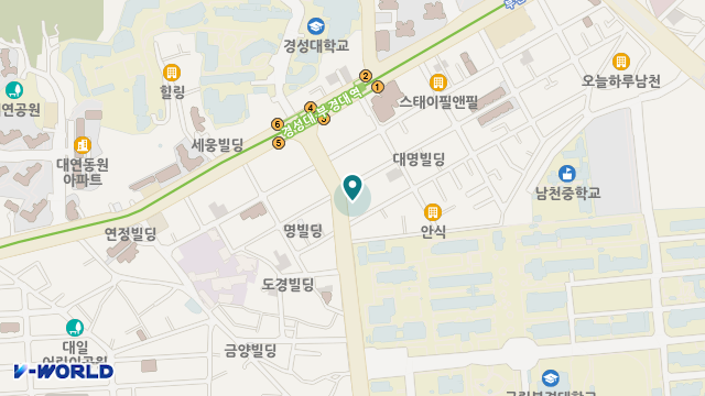 효현재가복지센터 위치 지도