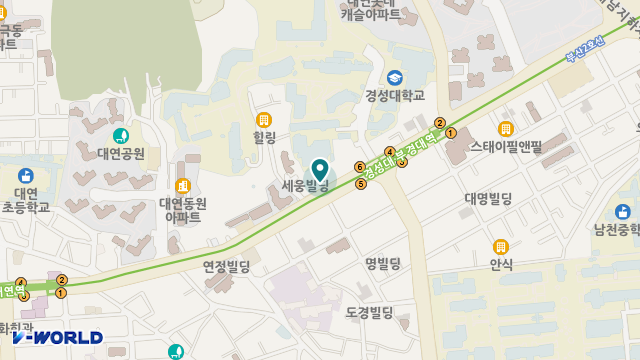 남구사랑주간보호센터 위치 지도