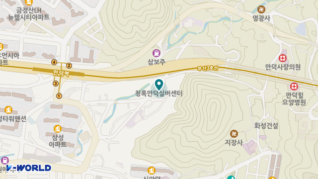 청록행복재가센터 위치 지도
