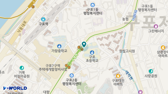 행운재가복지센터 위치 지도