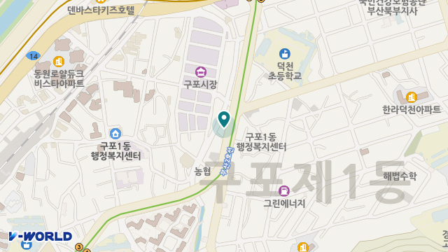 구포시장 재가복지센터 위치 지도
