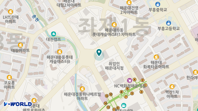 살루스해운대통합돌봄센터 위치 지도