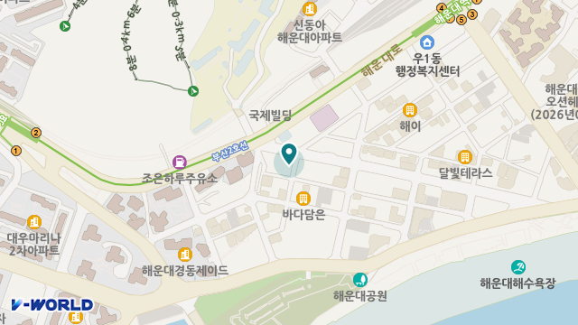 (사)해운대재가복지센터 위치 지도