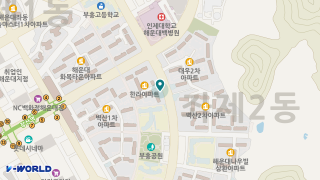해운대사랑방재가복지센터 위치 지도