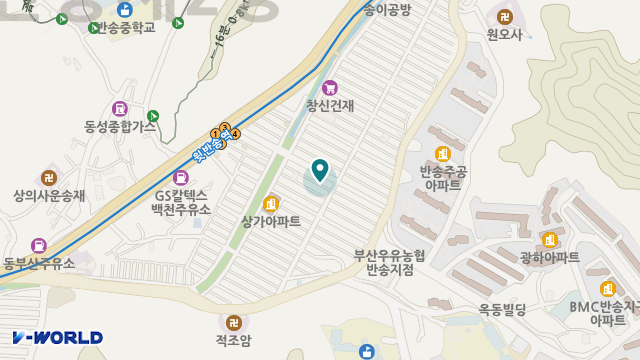 신기의료기 반송점 위치 지도