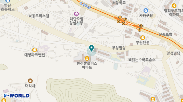하단노인복지센터 위치 지도