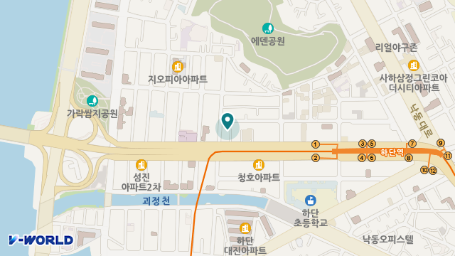 동원실버케어센터 위치 지도