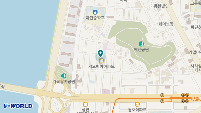 신기의료기 하단점 위치 지도