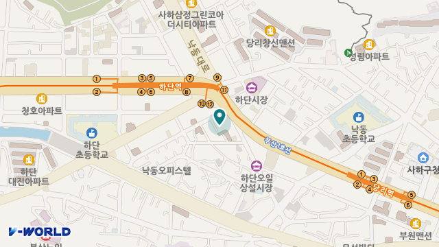 ㈜케어링 주간보호센터 부산 사하점 위치 지도