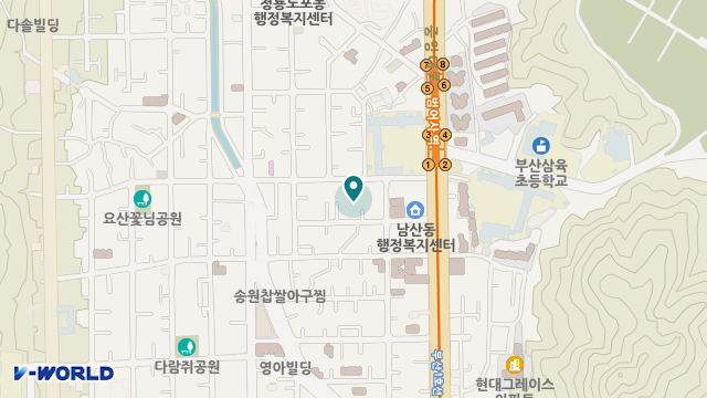 100세 주야간복지센터 위치 지도