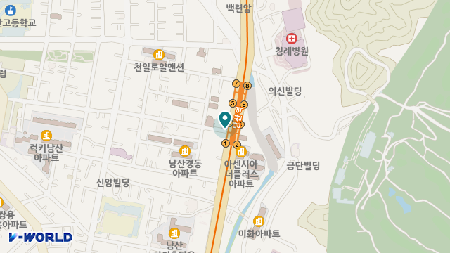 해피시니어재가복지센터 위치 지도