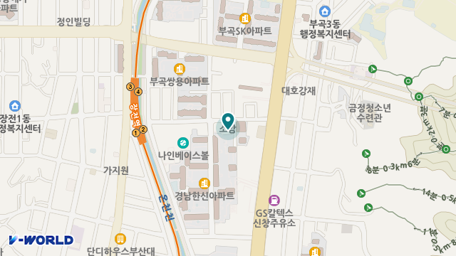 금정내사랑 주간보호센터 위치 지도
